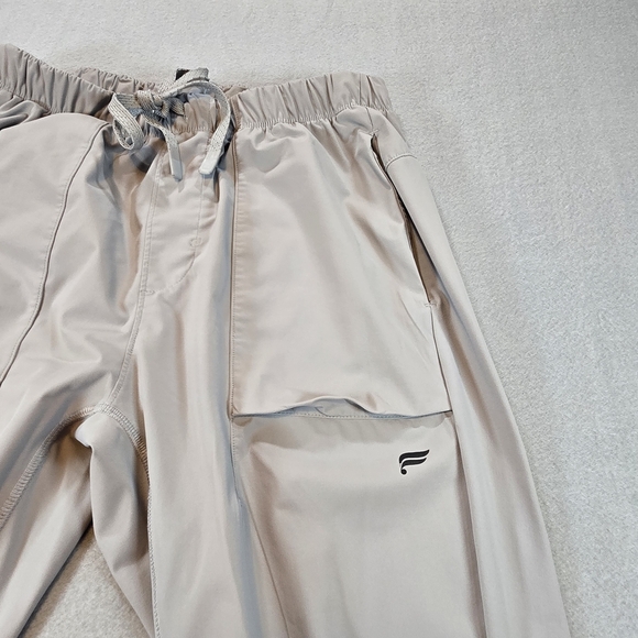 Fabletics Beige Utility Jogger Pants Women’s Medium Elastic Waist Athleisure - Picture 3 of 9